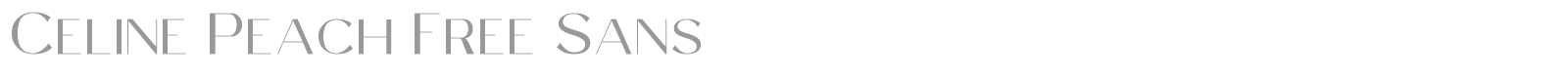 Celine Peach Sans font preview